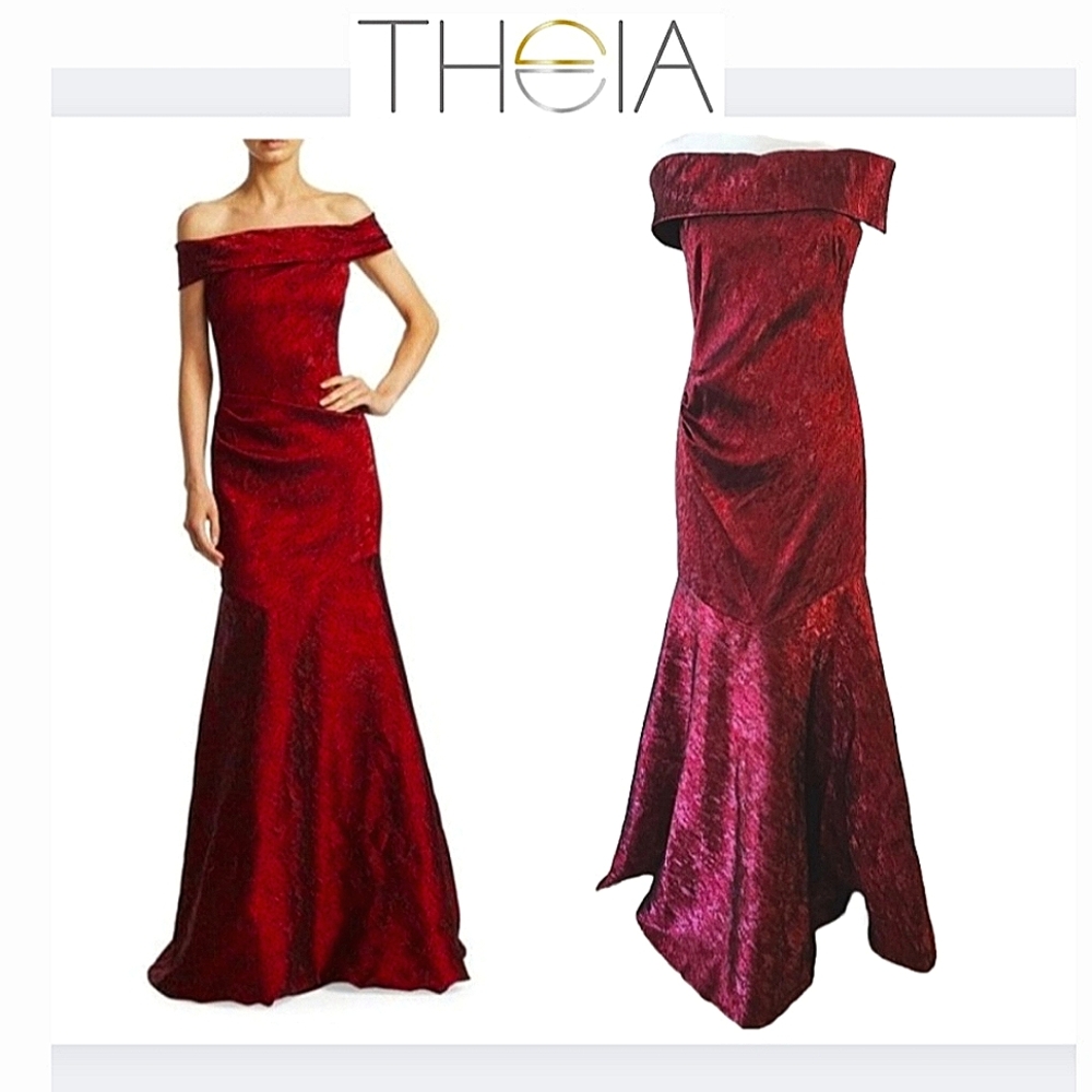 Theia Gown | Wine Red | Sz 4 | Great condition |  Evening, Wedding, Formal, Gala